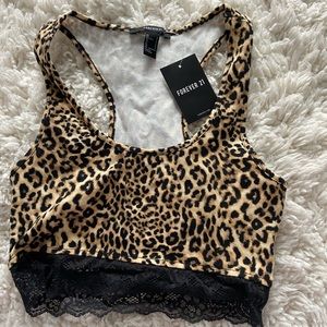 forever 21 cheetah print top